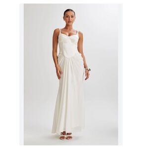 Meshki Leila Satin Corset Maxi Dress (NWT)